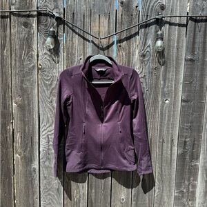 The North Face Deep Purple Stretchy Fleece Lined Zip-Up Shastina Stretch Jacket
